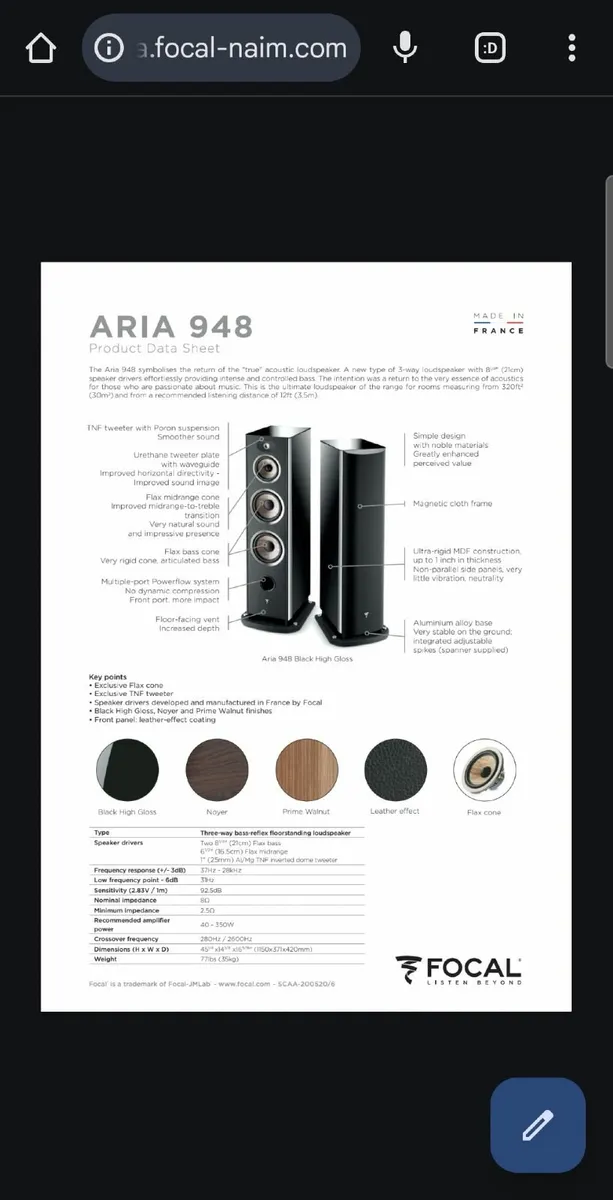 Focal aria 948 - Image 2
