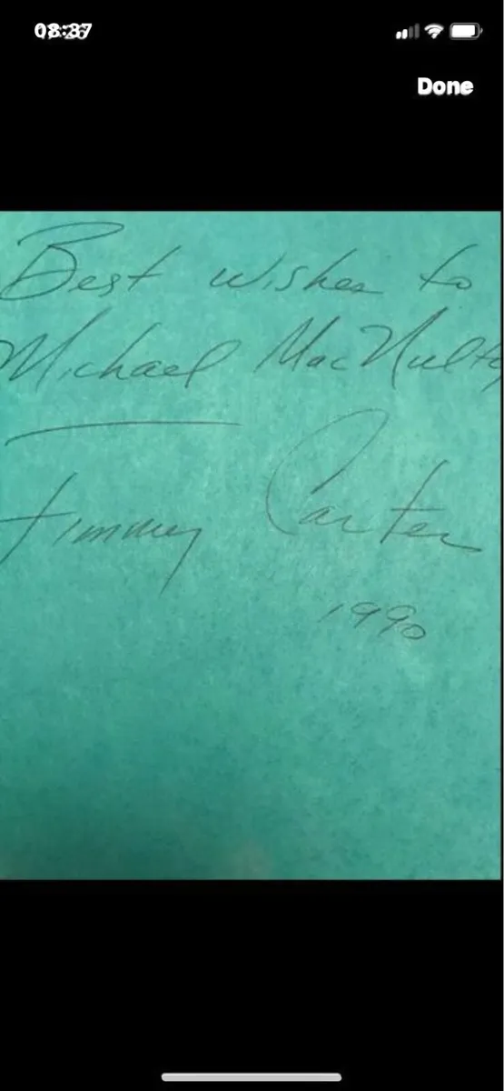 Autographed Jimmy Carter Book - Image 2