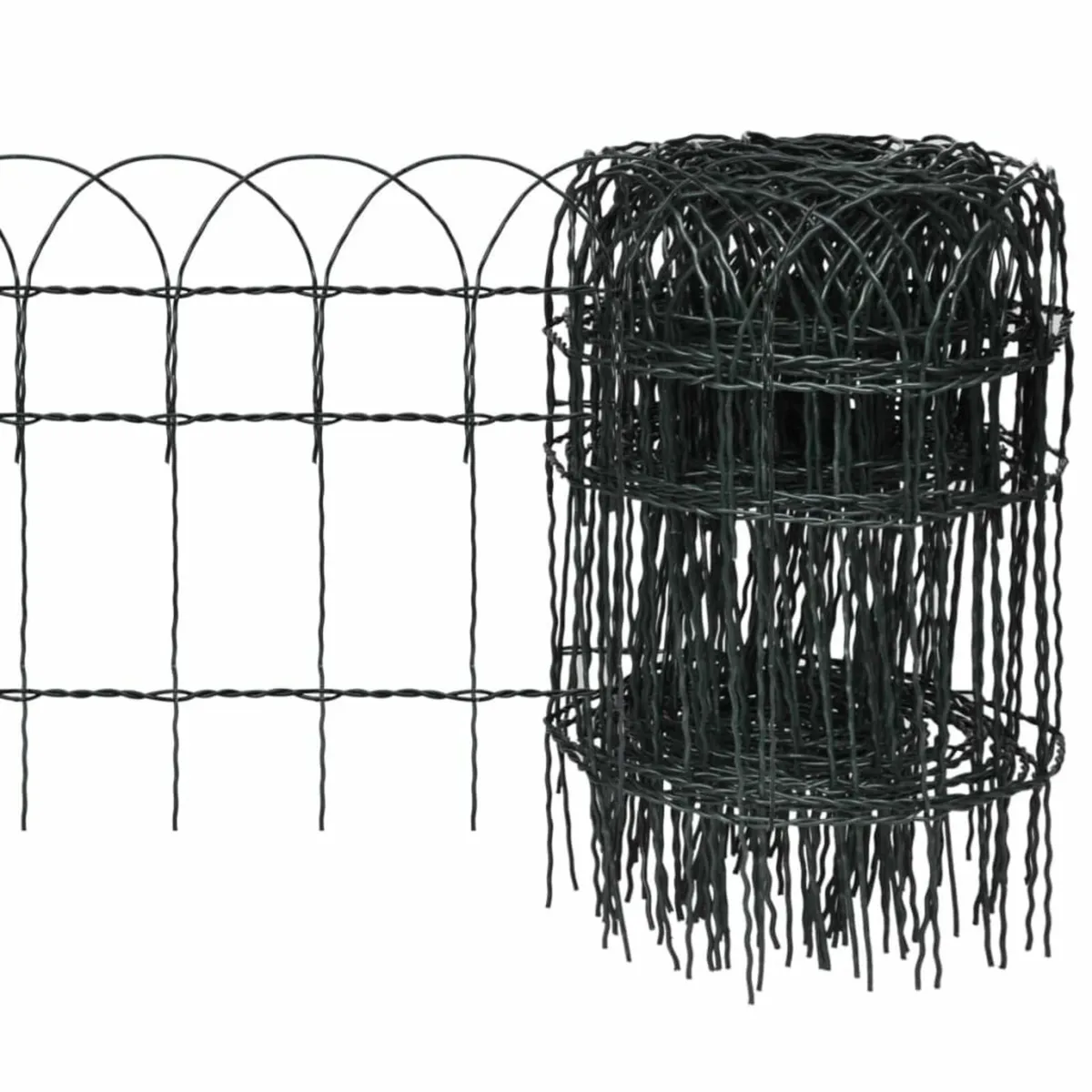 Garden Border Fence Powder-coated Iron 25x0.4 m - Image 1