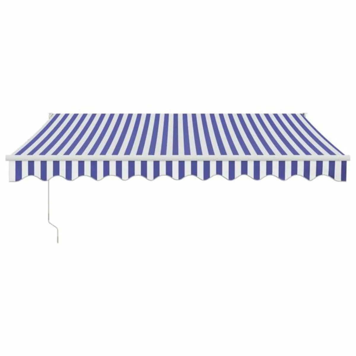 Retractable Awning Blue and White 3x2.5 m Fabric a - Image 4