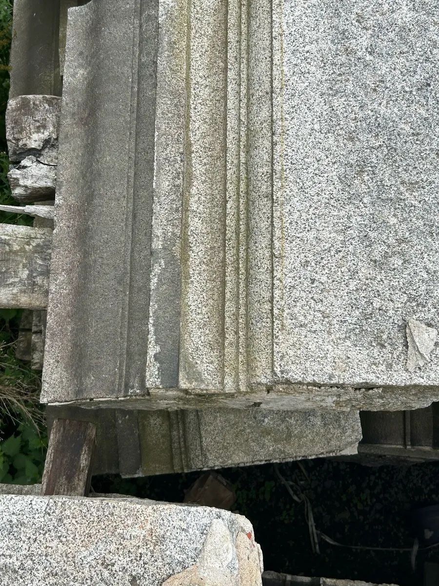 Ornate granite string course pieces - Image 3