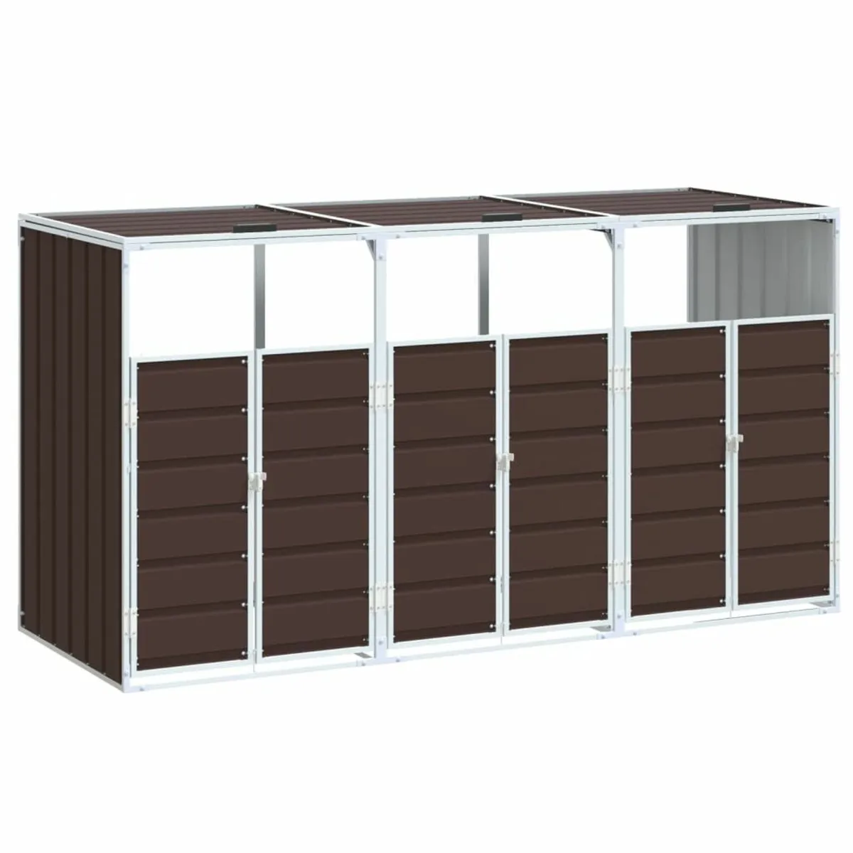 Wheelie Bin Storage for Triple Bins Anthracite 216 - Image 3