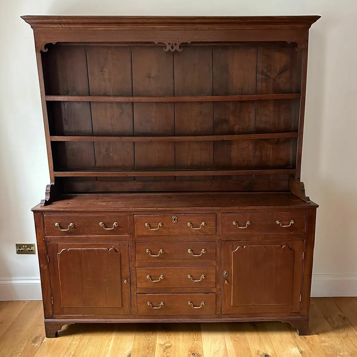 19th Century Welsh Oak Two-piece Dresser - Image 1