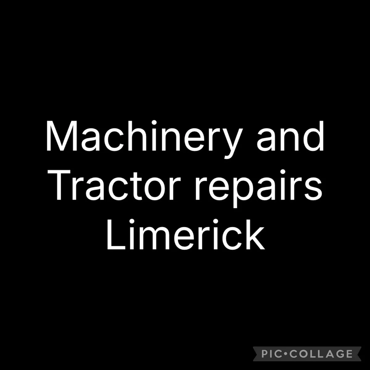 Machinery and tractor repairs