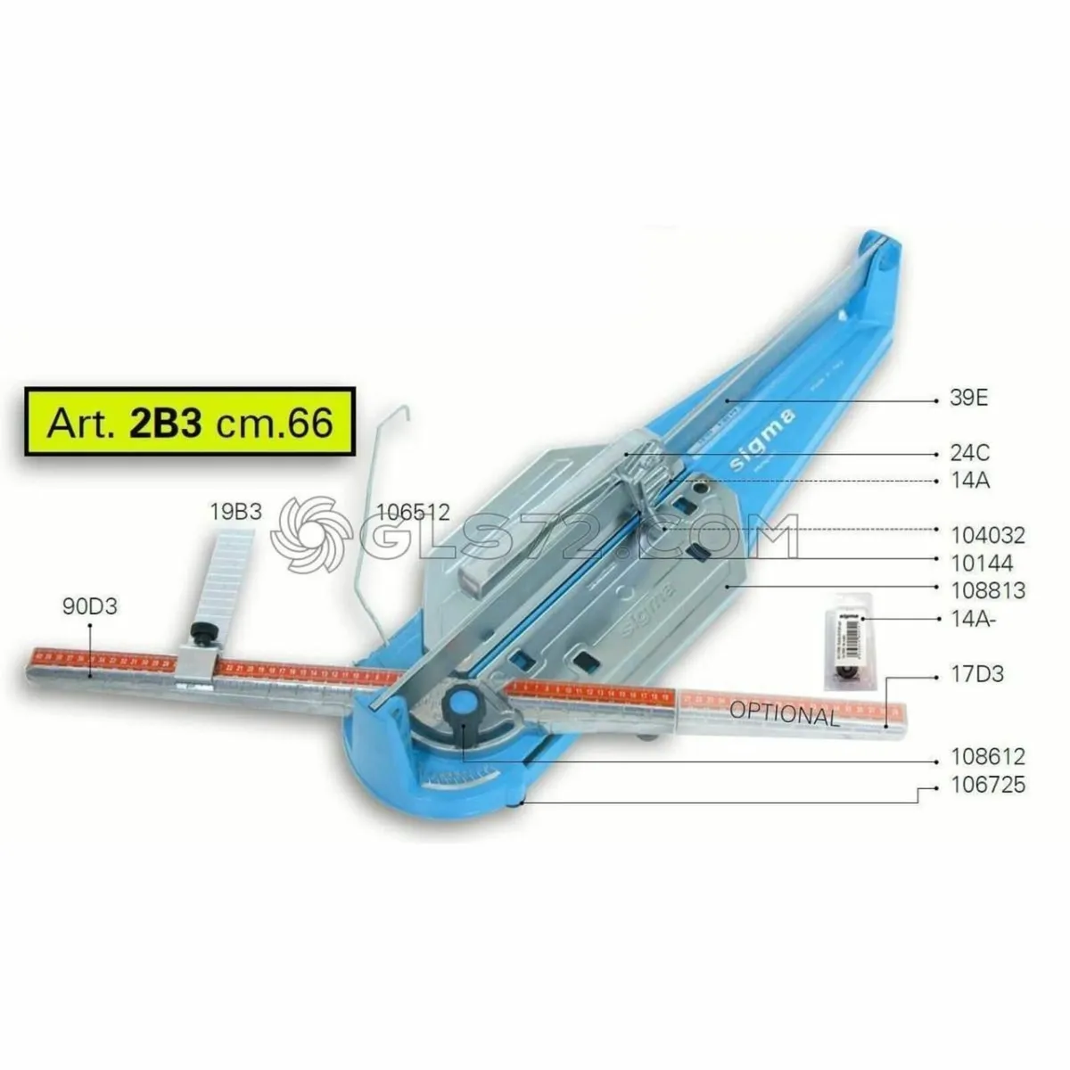 Sigma 2B3 Tile Cutter 66cm (used to cut 2 tiles) - Image 1