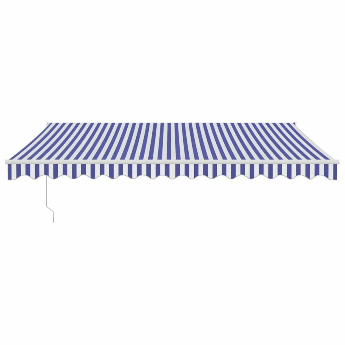 Retractable Awning Blue and White 5x3 m Fabric and - Image 3