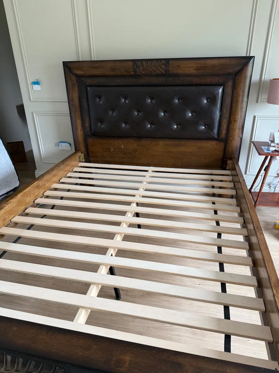 Solid Mahogany King Size Bed for sale - Image 1