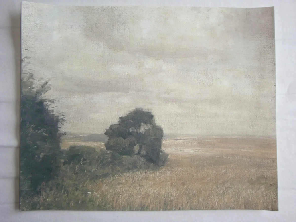 Five picture prints painting landscape and sleigh - Image 4