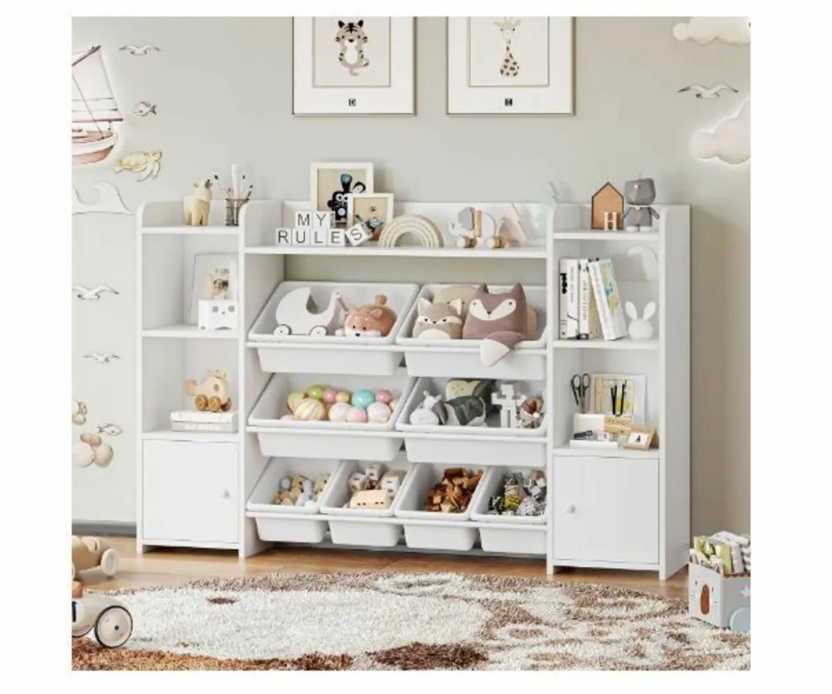 Children's Shelf with 8 Boxes - Image 4