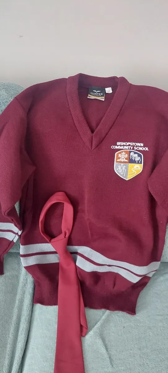 School jumper and a tie - Image 1