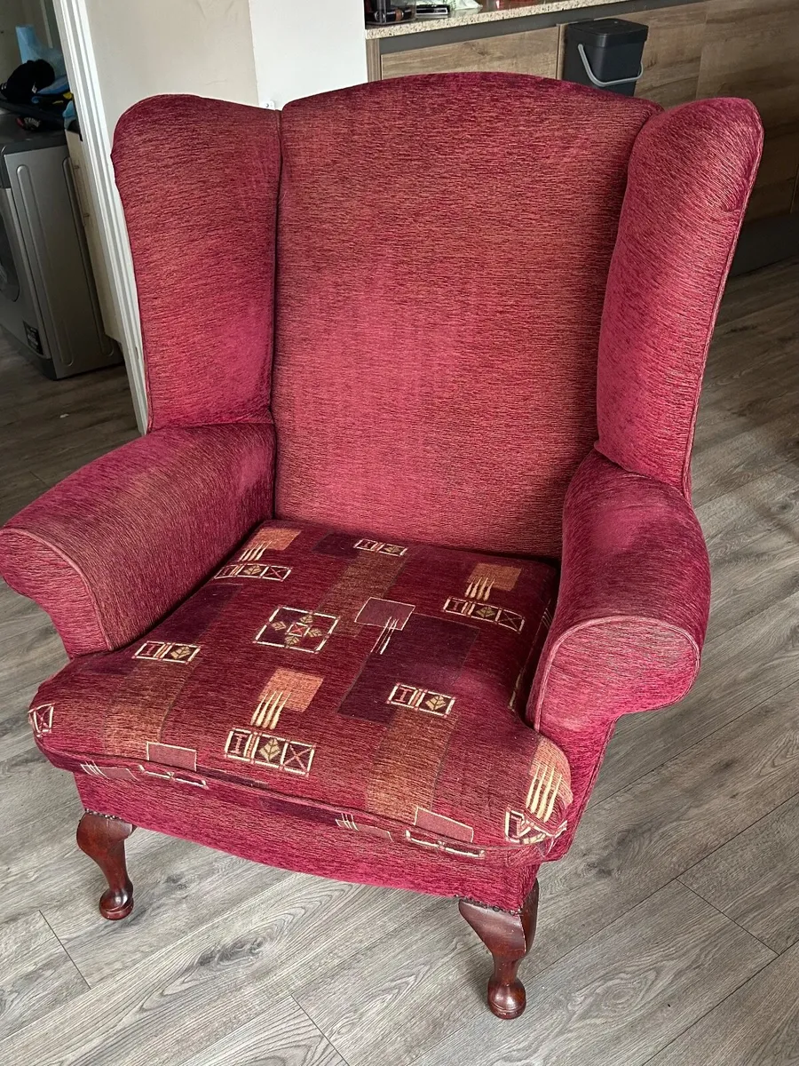 Two Queen Anne armchairs - Image 4