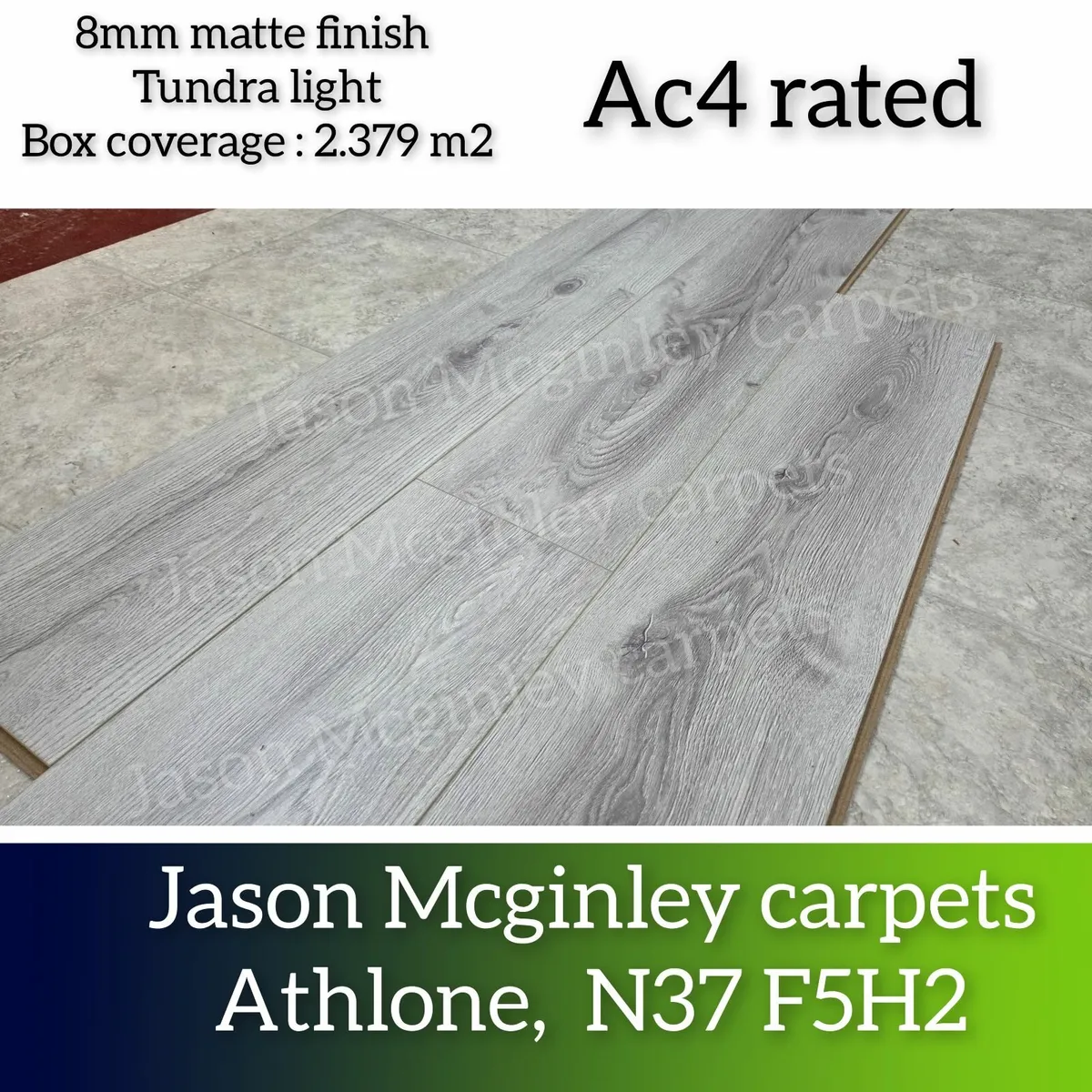 12mm Matte Finish Laminated Click Flooring in Mult - Image 1