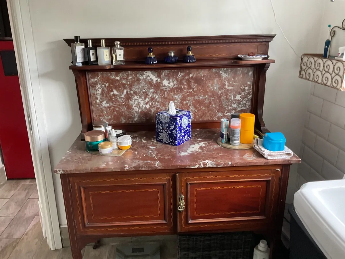 Marble top wash stand - Image 2