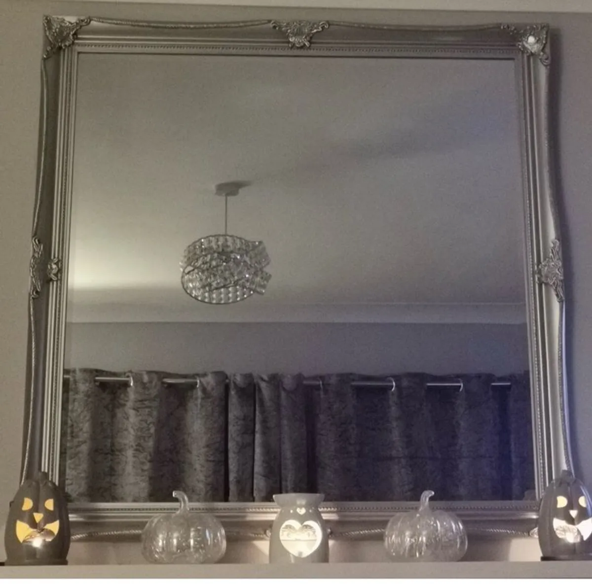 Large Silver Square Mirror - Image 2