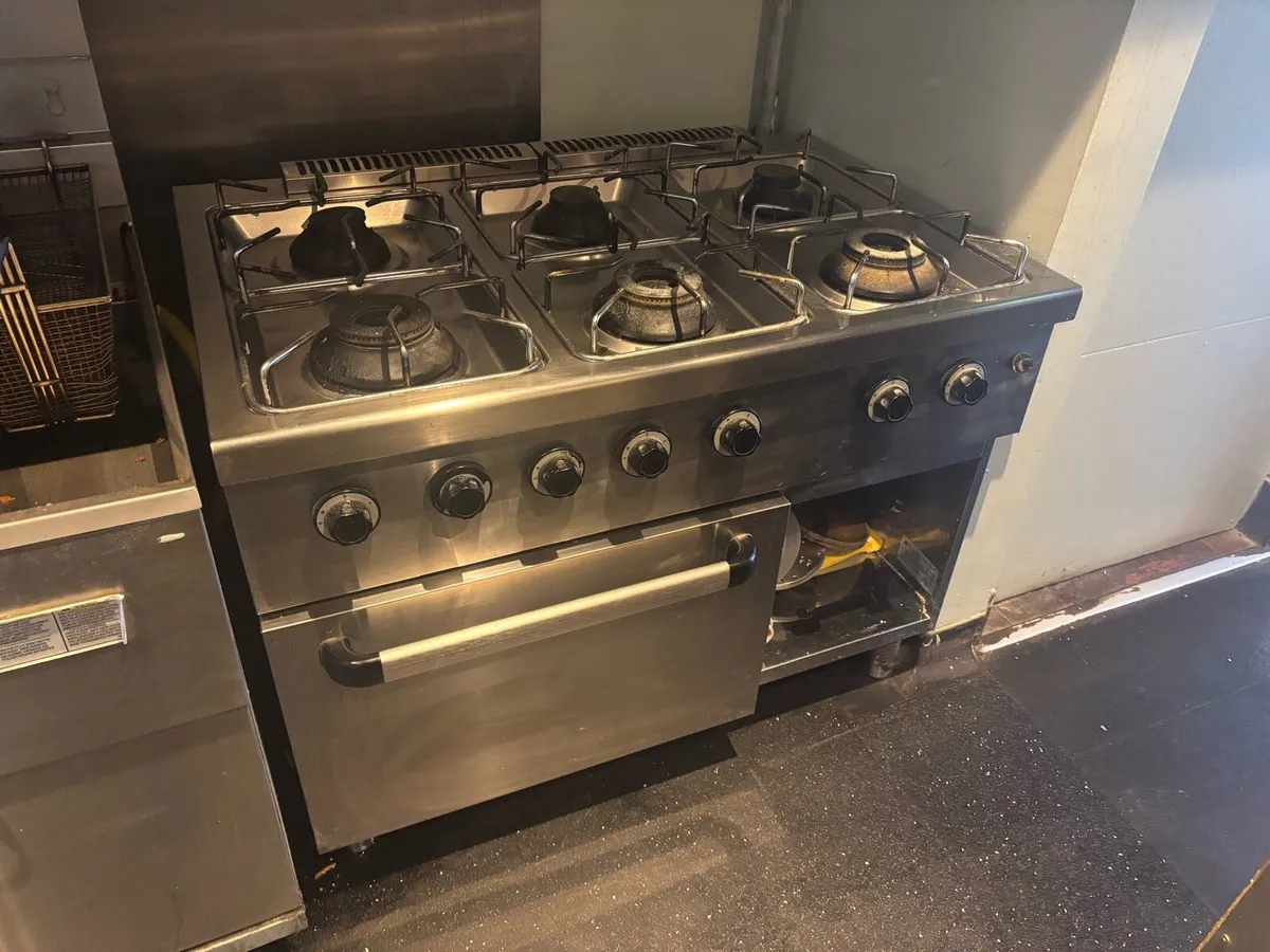 Comercial 6 Ring Gas Burner