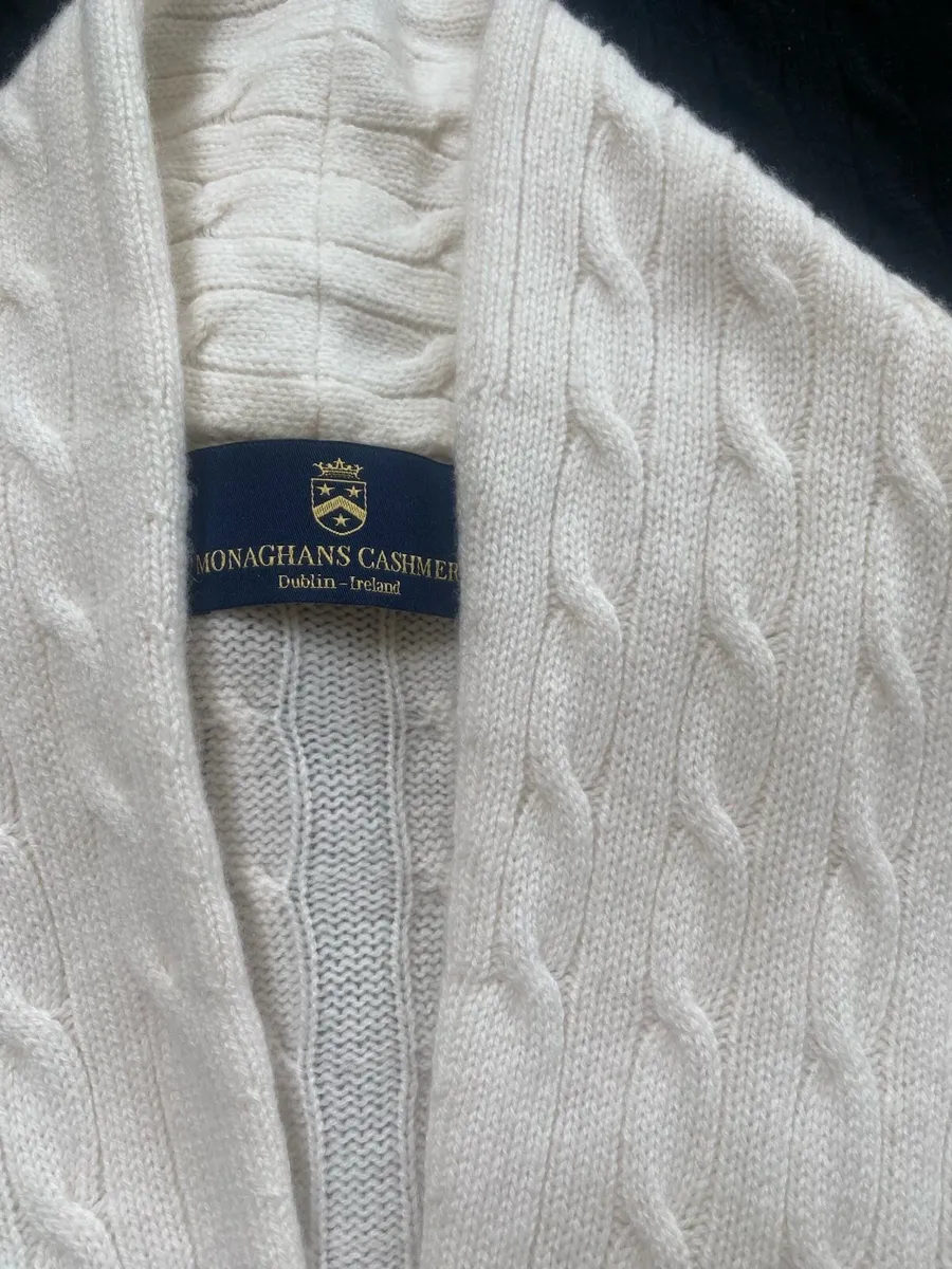 3 cashmere cableknit cardigans - Image 3