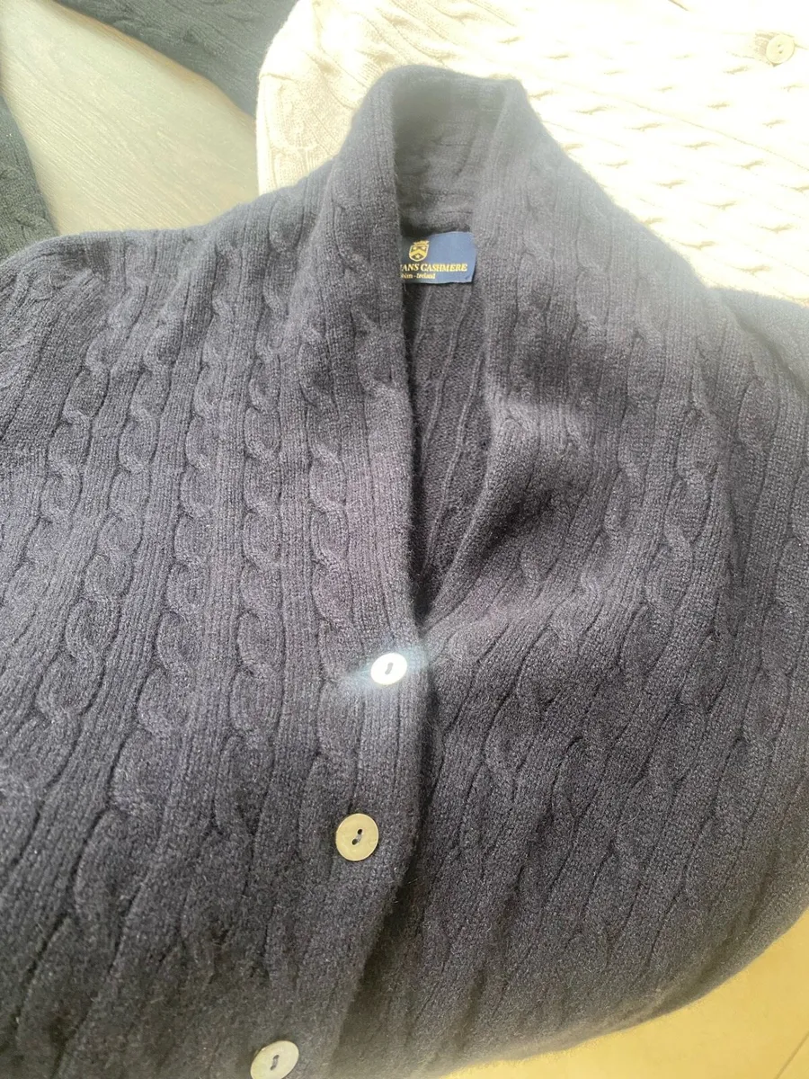 3 cashmere cableknit cardigans - Image 4