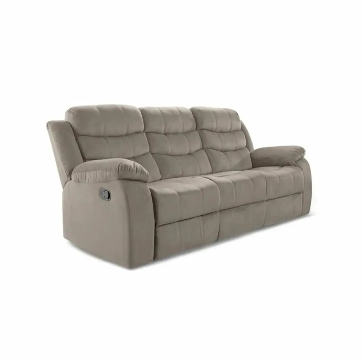 3 Seater Fabric Recliner Sofa Brown, brand new! - Image 4