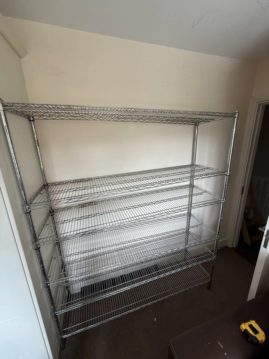 Metal shelving unit - Image 1