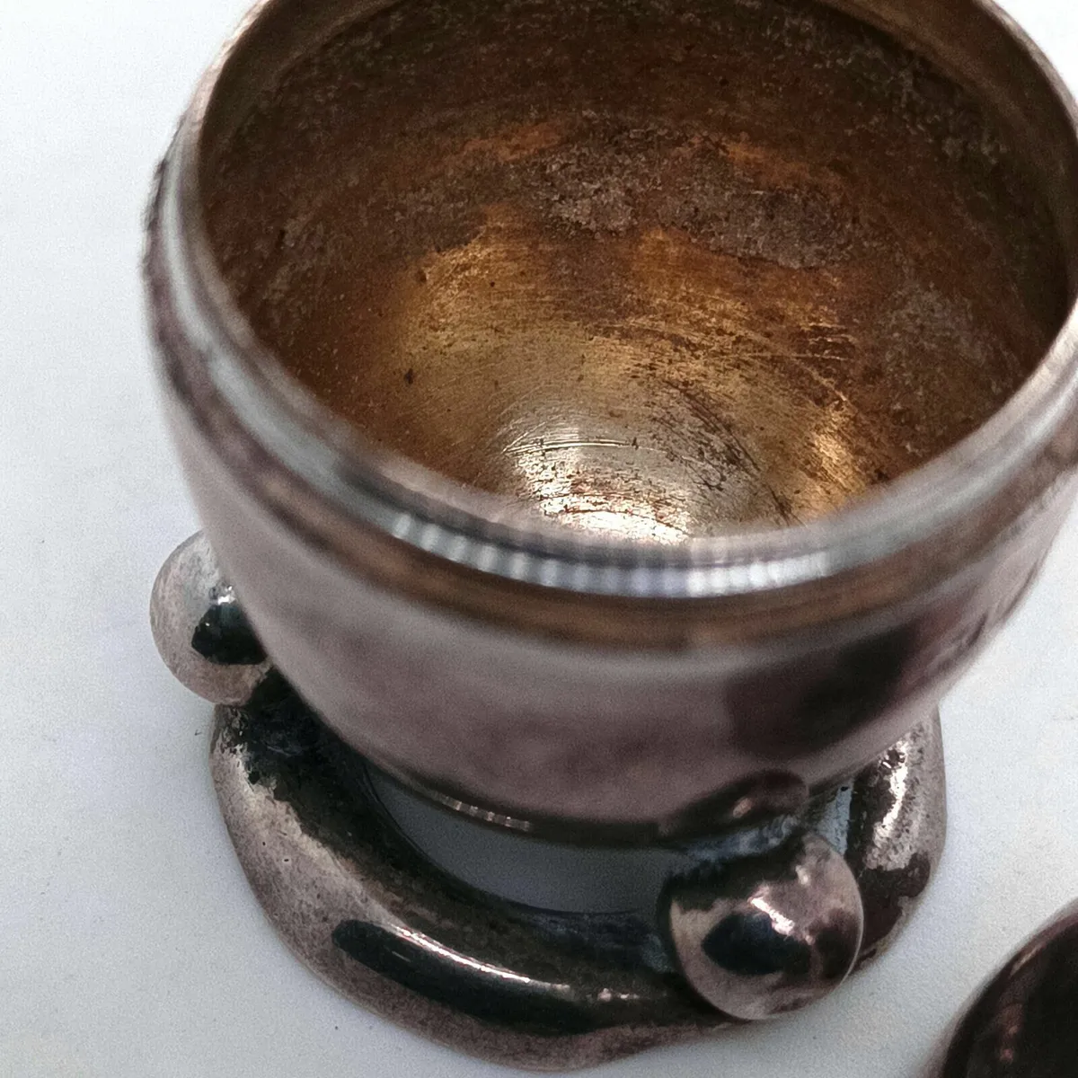 Antique Silver Salt / Pepper Shaker - Image 4