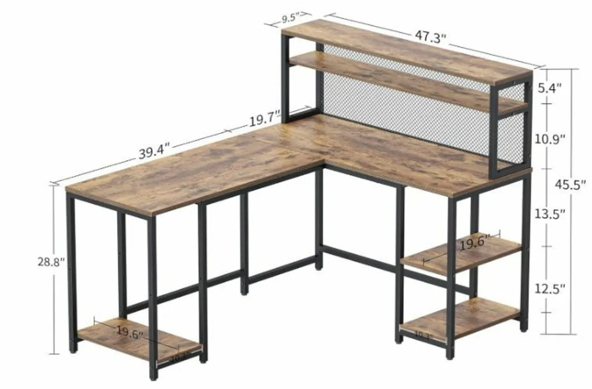 L Shape Desk, 150 x 120 cm - Image 3
