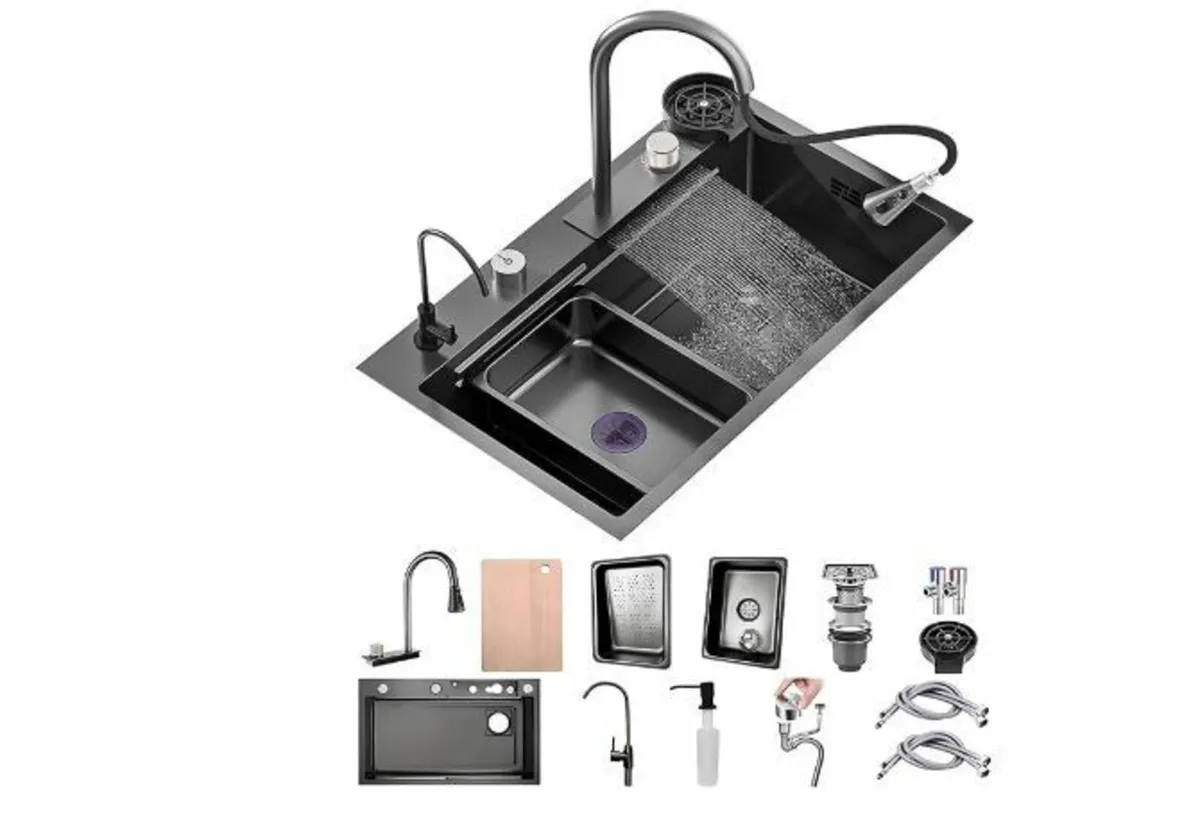 50 cm Wide Kitchen Sink, Stainless Steel - Image 1