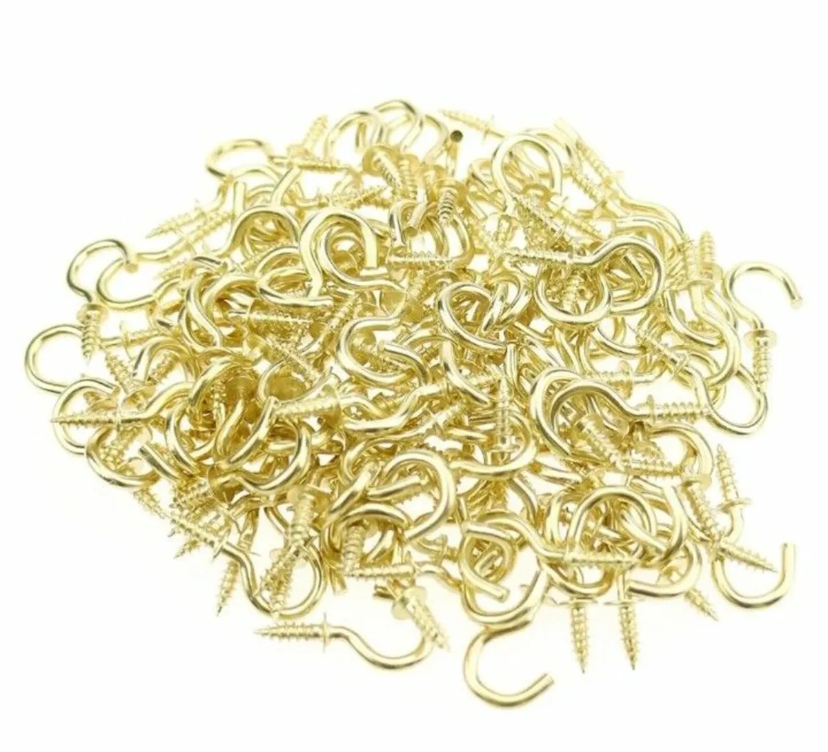 Small Brass Cup Hooks - Image 2