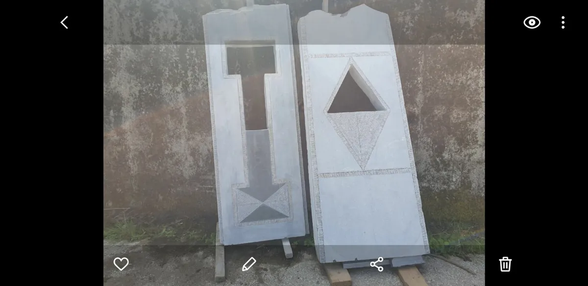 Kilkenny limestone standing feature stones - Image 1