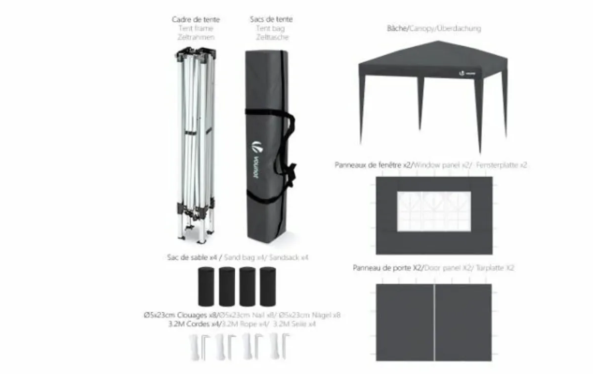 Gazebo Waterproof Gazebo 3 x 3 m - Image 4
