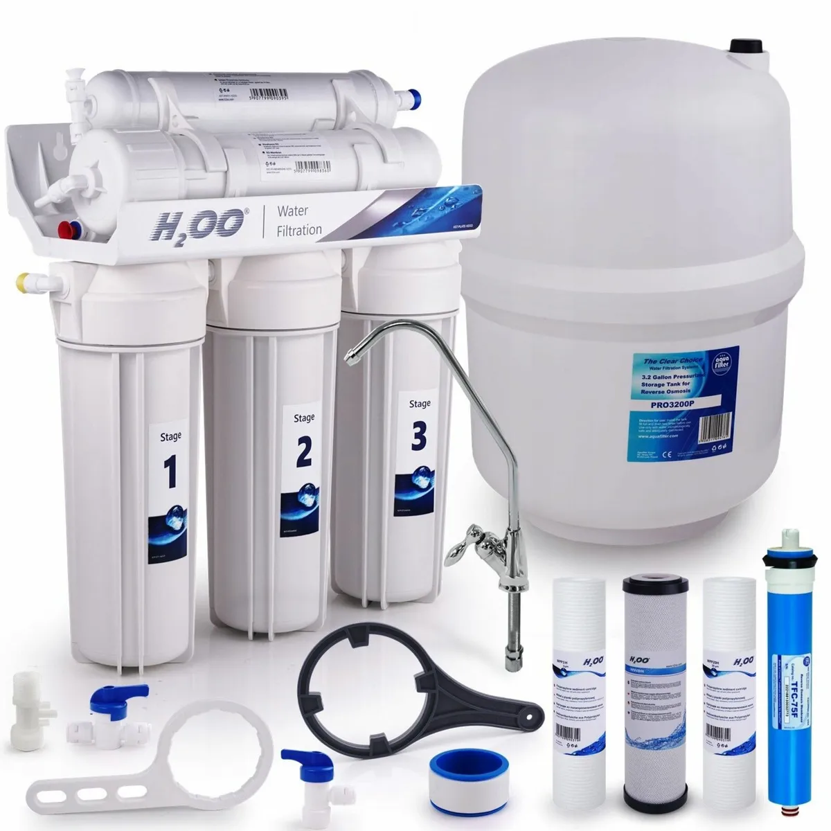 Water Filter,5 Stage Reverse Osmosis,3 Stage - Image 1