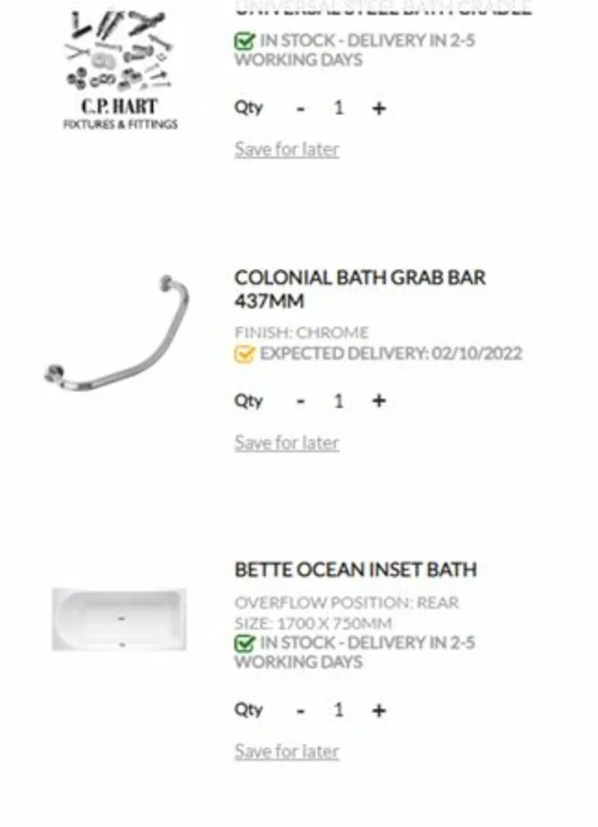 12 x New Bette Ocean Inset Baths - Image 2