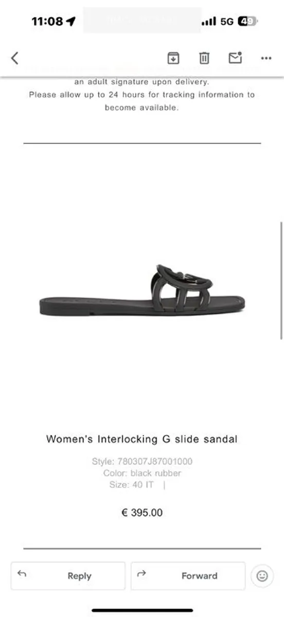 GENUINE Gucci Sandals - Image 3