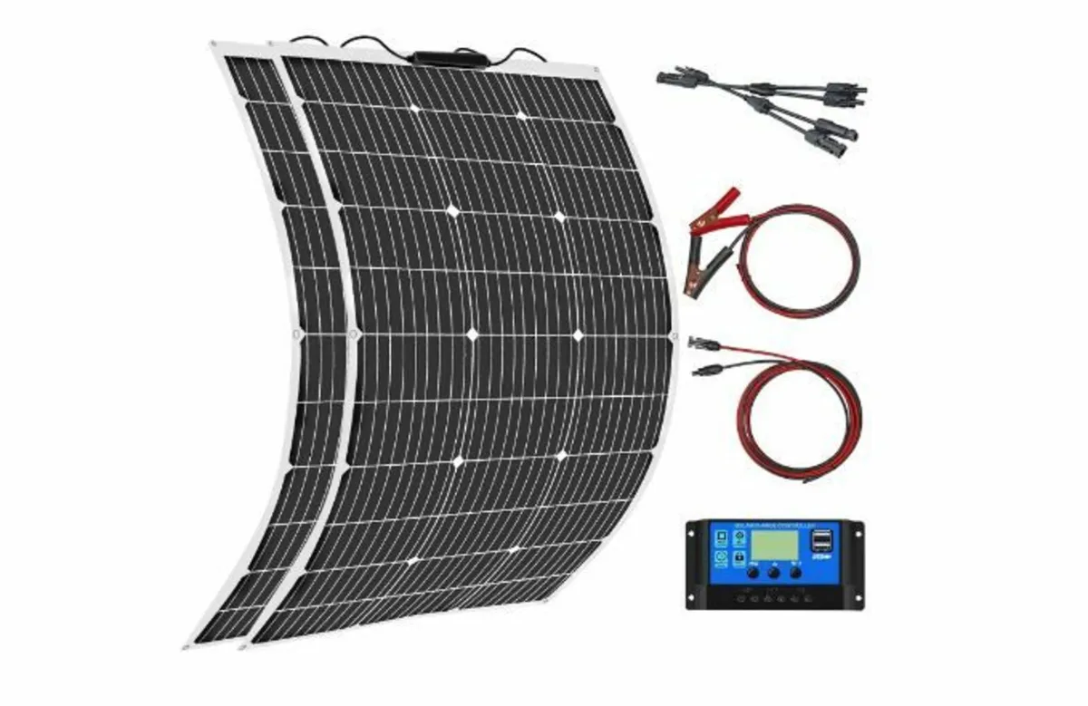 200 W 12 V Solar Panel Flexible Kit - Image 1