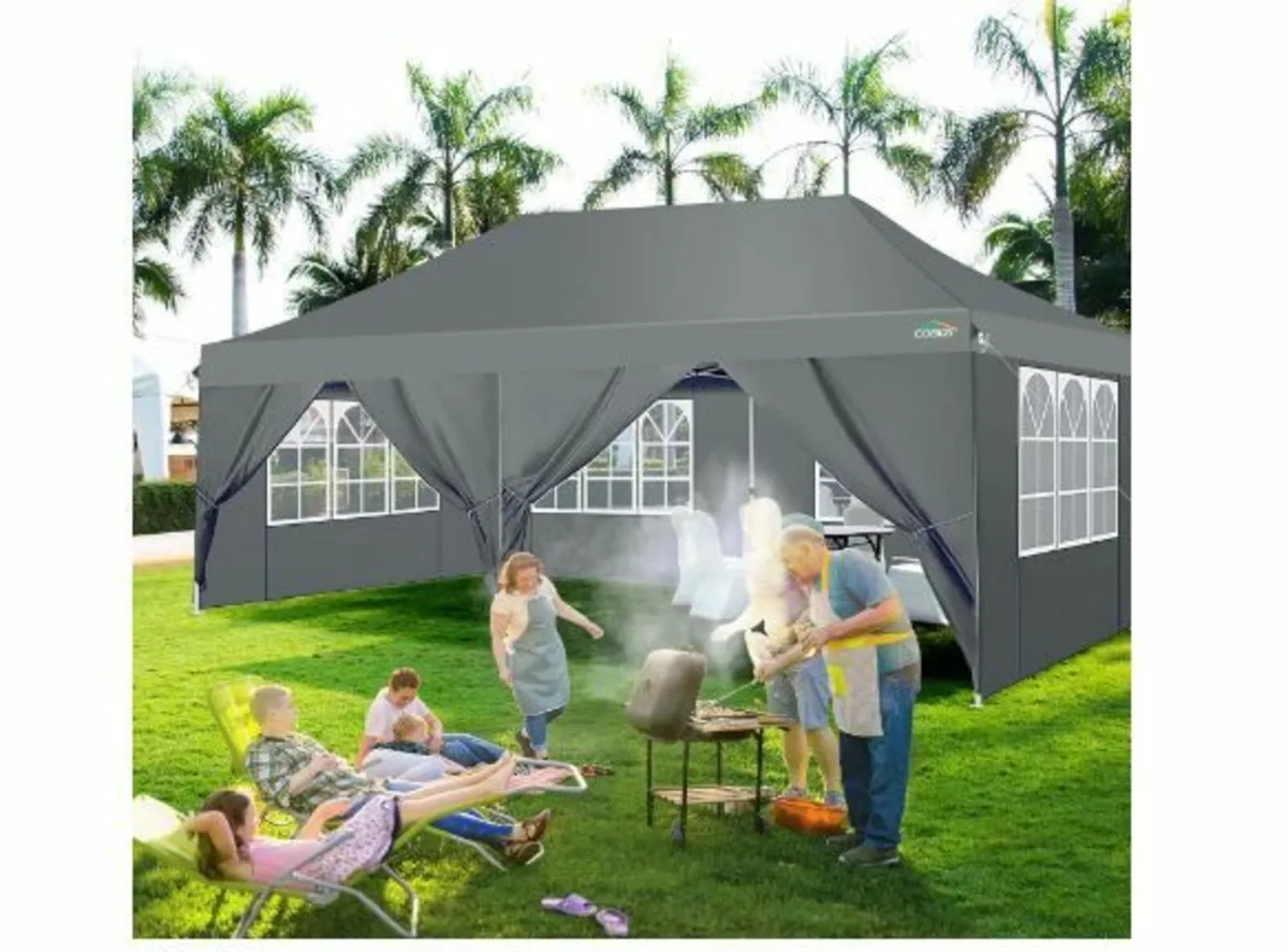 Folding Gazebo 3 x 6 m Waterproof - Image 3