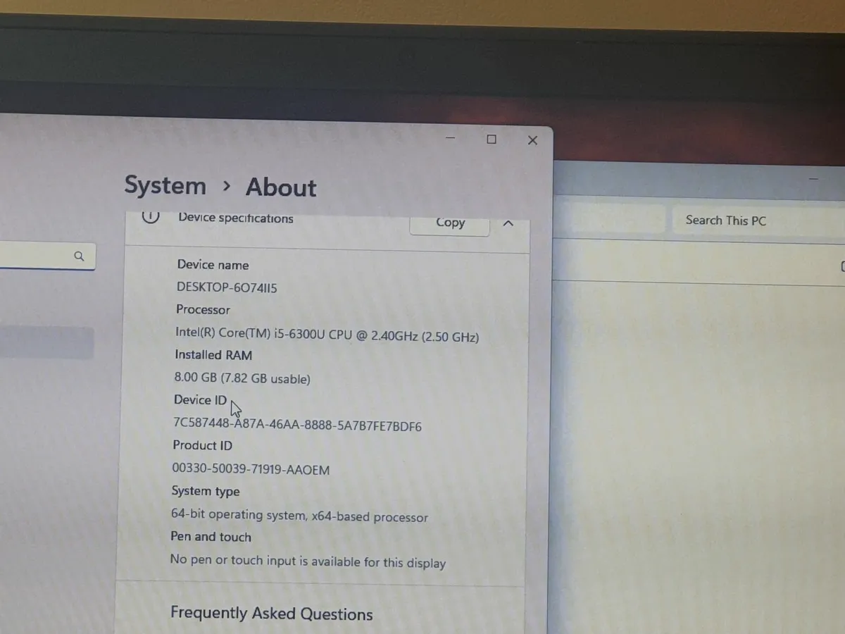 Lenovo ThinkPad T460s i5 6th gen 8/120GB SSD Lapto - Image 2