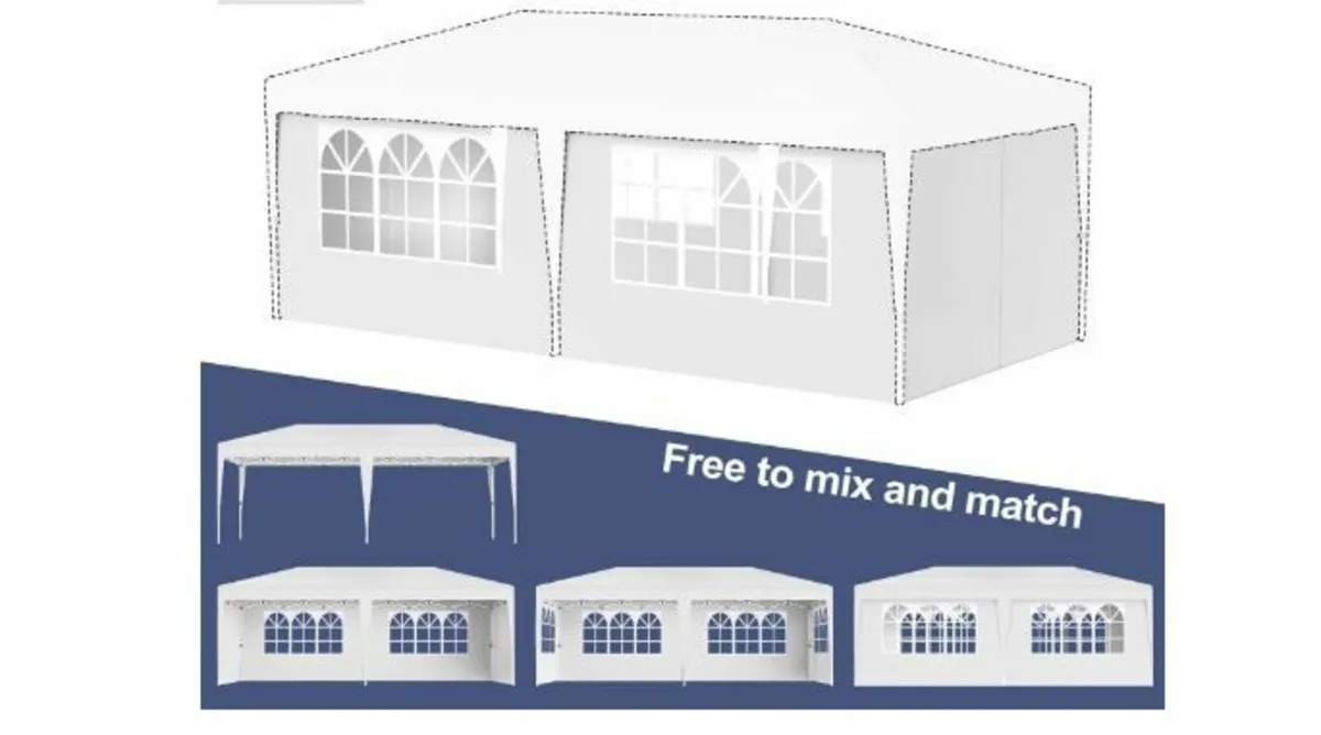 Folding Gazebo 3 x 6 cm Foldable Party Tent - Image 3