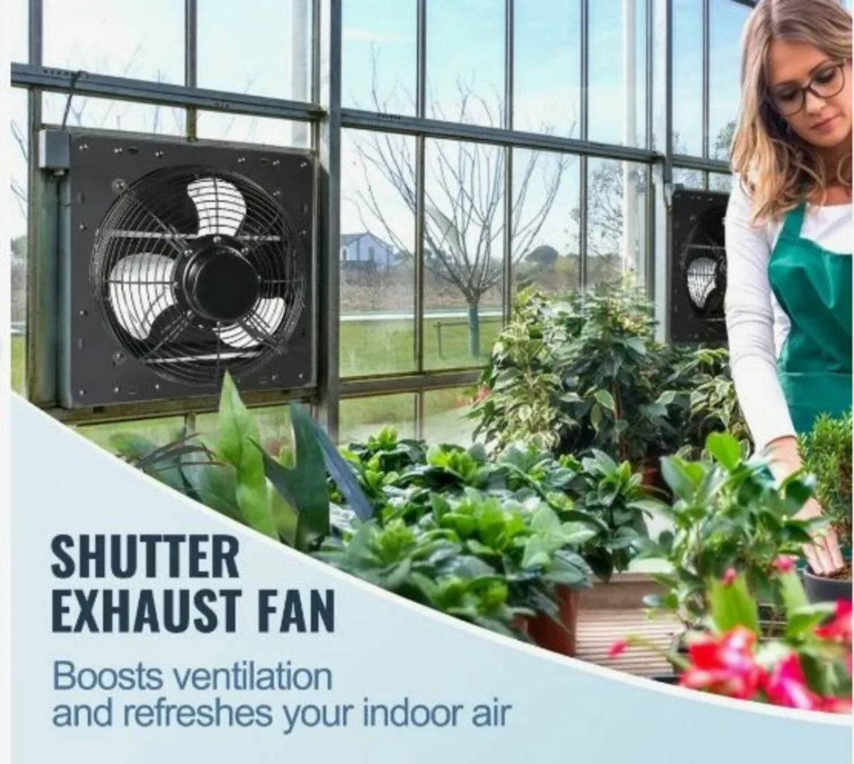 Shutter Exhaust Fan Shop Exhaust Fan 406 mm - Image 2
