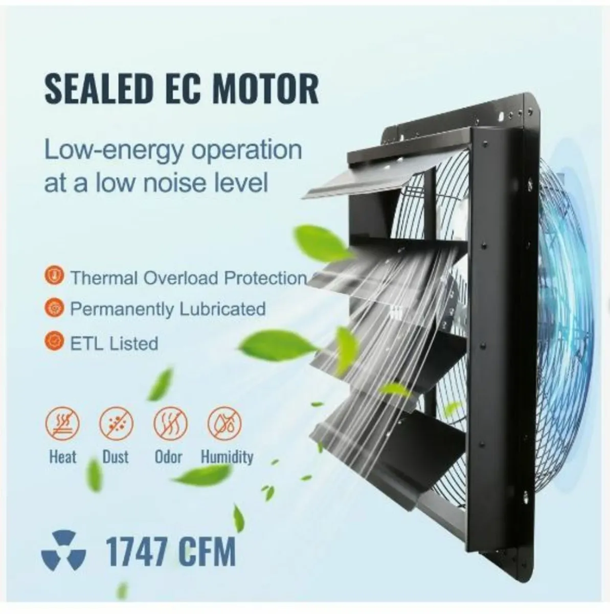 Shutter Exhaust Fan Shop Exhaust Fan 406 mm - Image 4