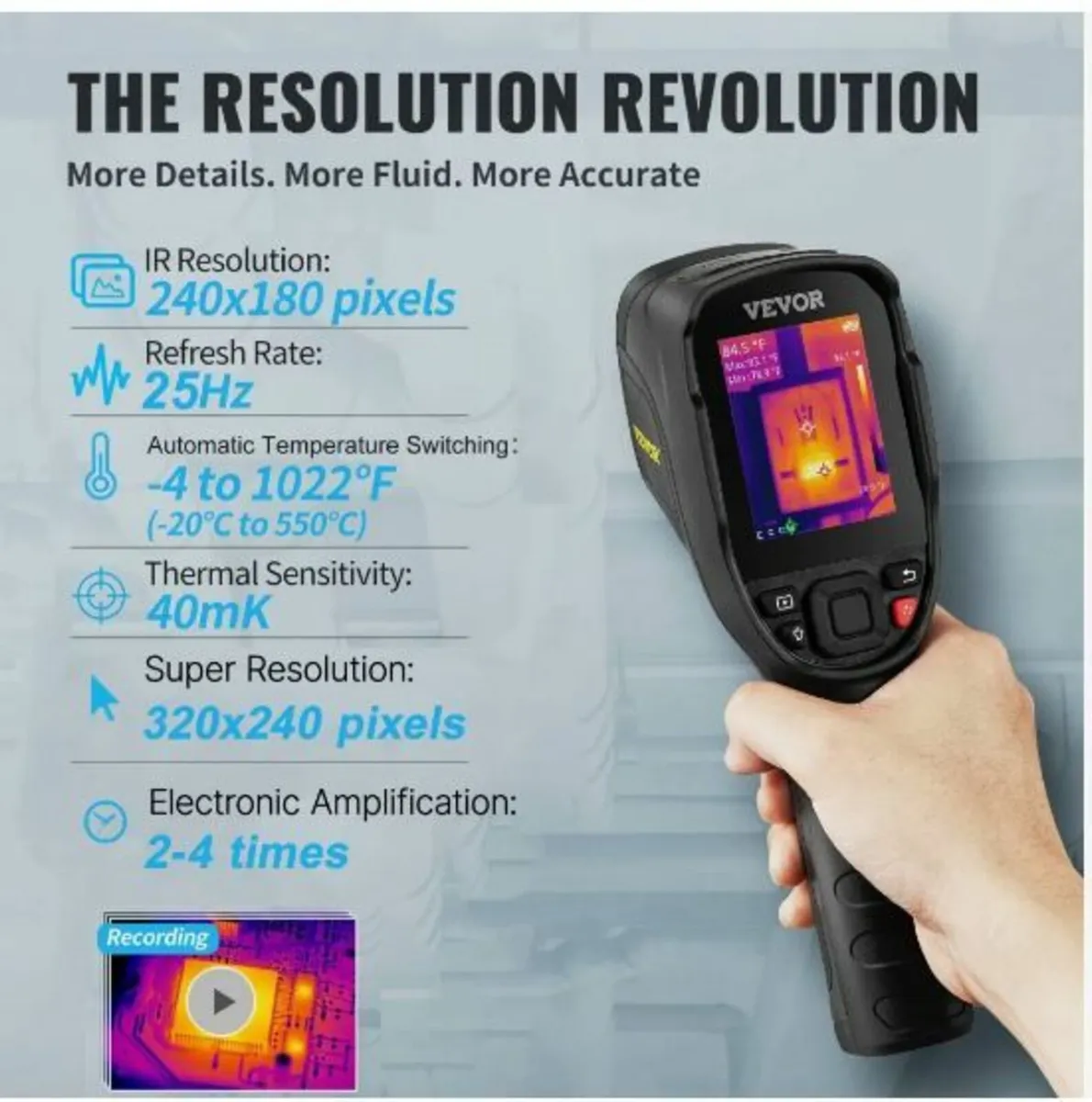 Thermal Imaging Camera, 320 x 240 Pixels Super - Image 3