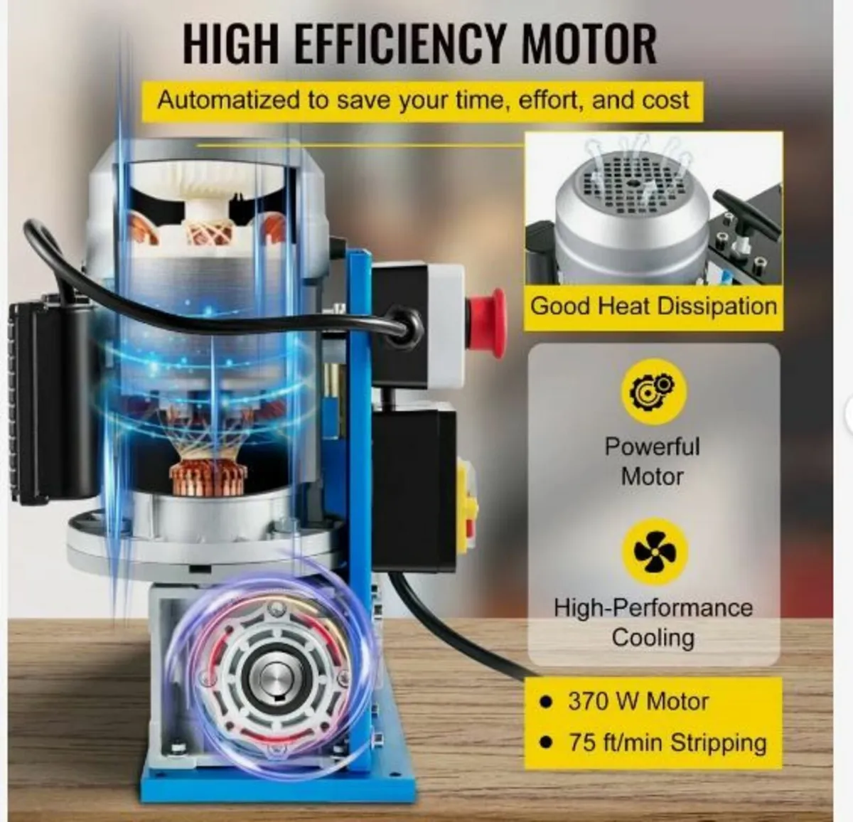 Electric Wire Stripping Machine, 1.524-3.81 mm - Image 4