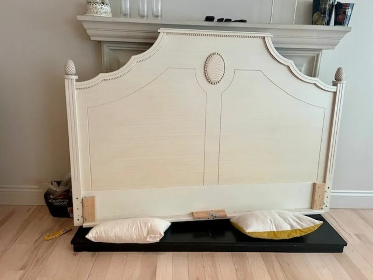 Double bed -Gustavian solid wood - Image 1