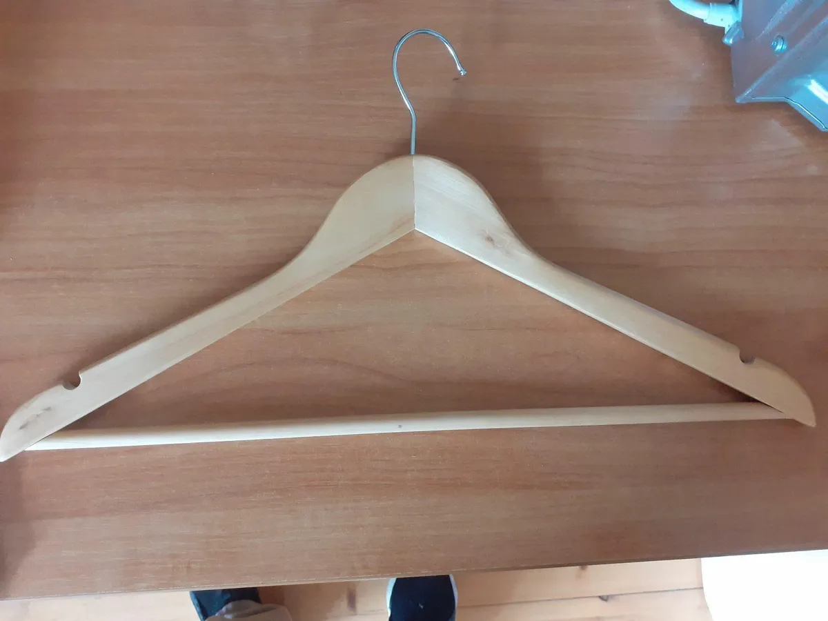 Timber coat hangers - Image 1
