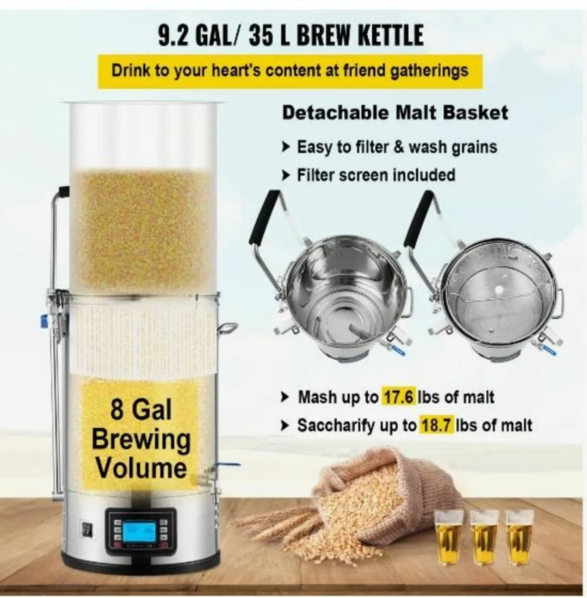 Electric Brewing System, 8 Gal/30 L - Image 2