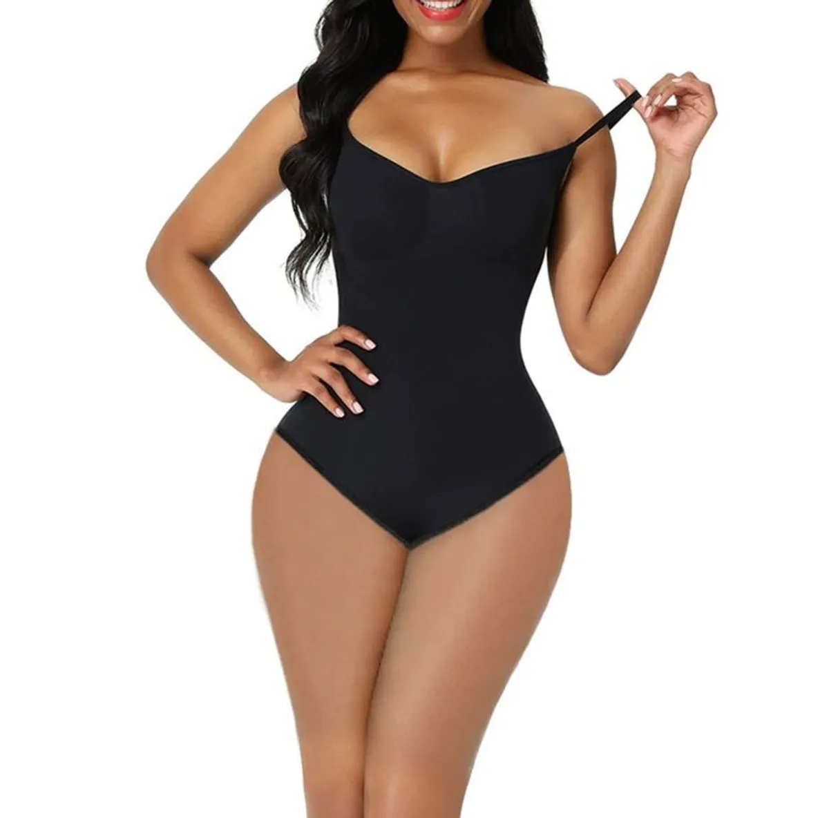 ASELOGNA Women Shapewear Bodysuit Seamless Butt Lifter Tummy Control Body Shaper - Image 3