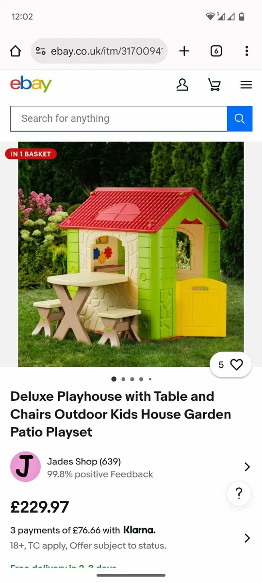 Children's playhouse for the garden - Image 1
