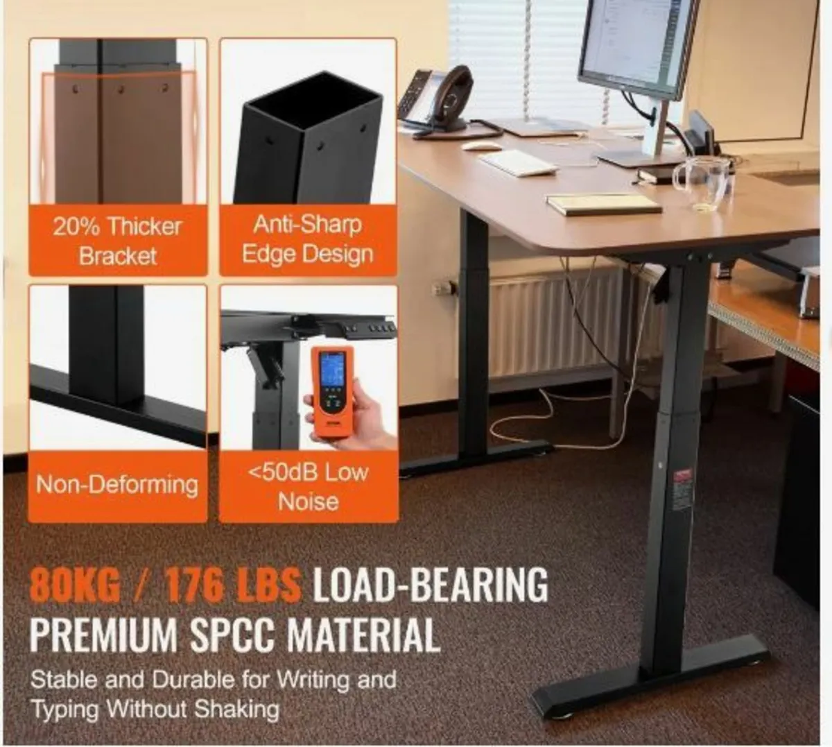 Electric Standing Desk Frame Adjustable - Image 2