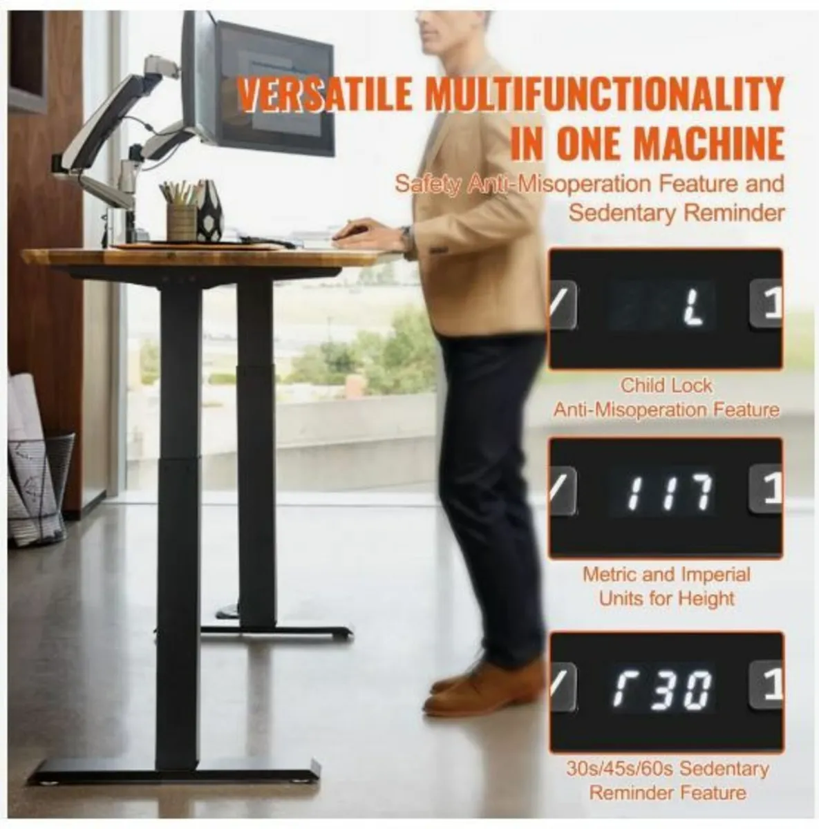 Electric Standing Desk Frame Adjustable - Image 4