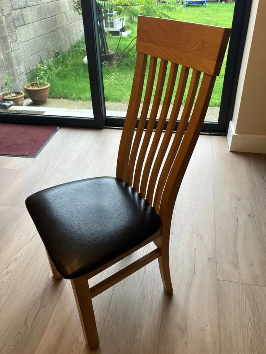 Solid Ash dining Table & 4 Chairs - Image 3