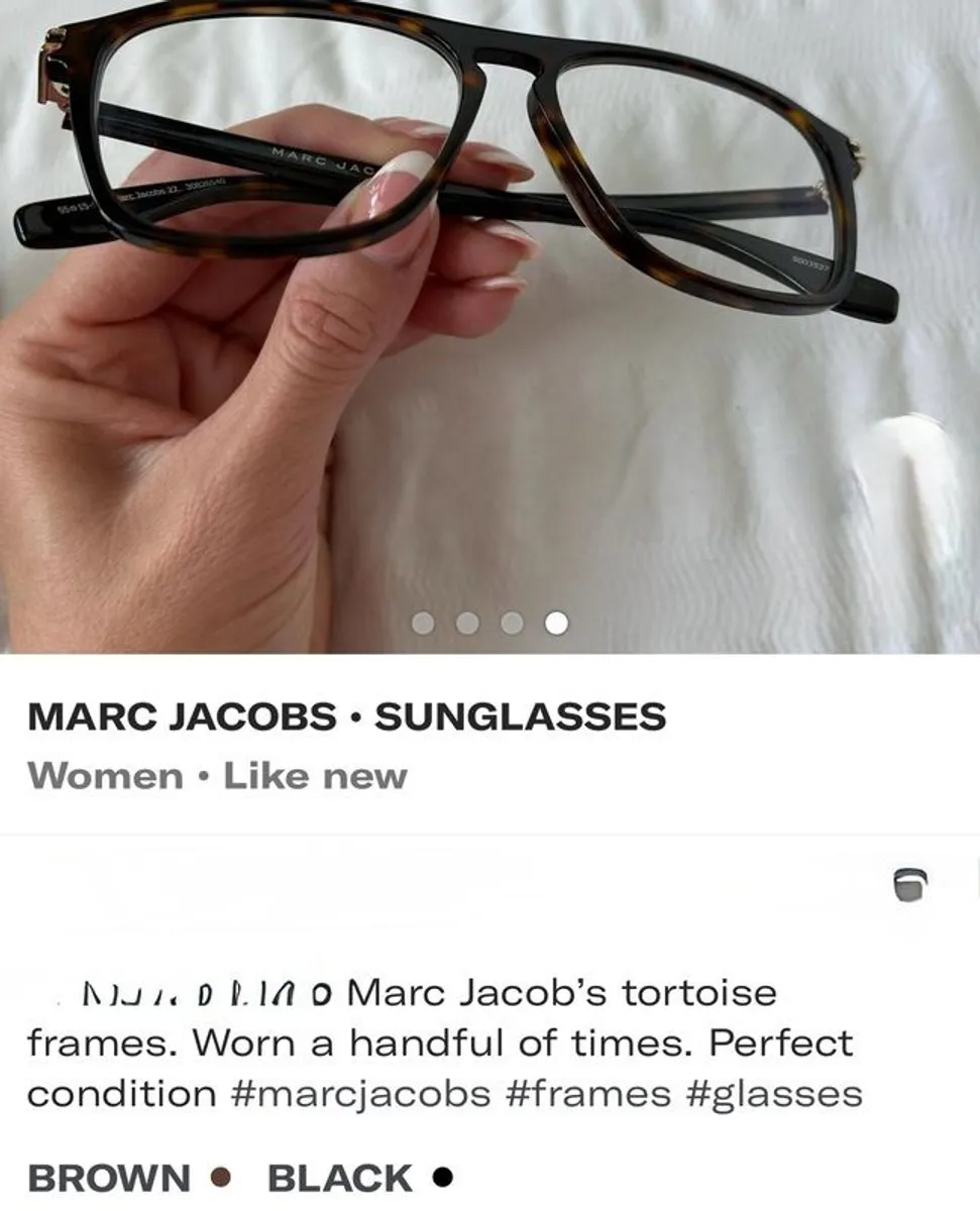marc jacobs reading glasses mint condition - Image 4