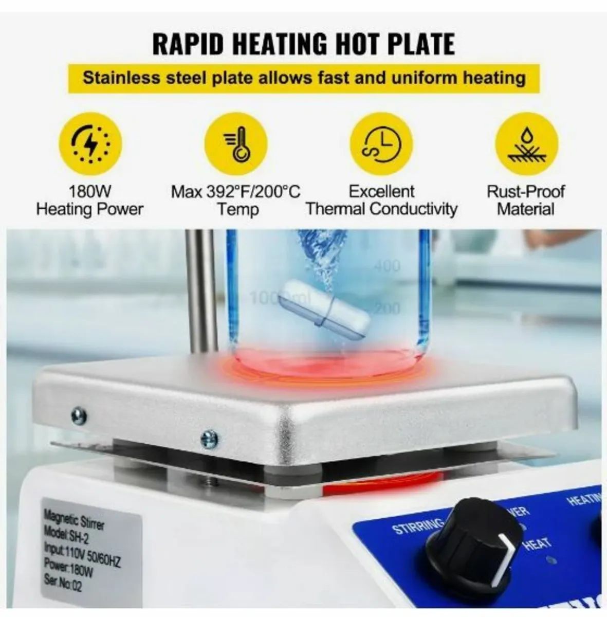 SH-2 Magnetic Stirrer Laboratory Magnetic - Image 2